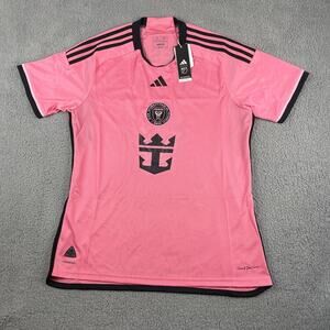 Messi Inter Miami CF Men's Adidas X-Large Pink Aeroready Home Aunthentic Jersey